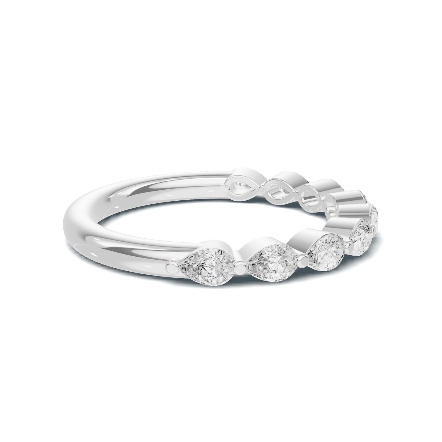 Teardrop Stacking Eternity Ring