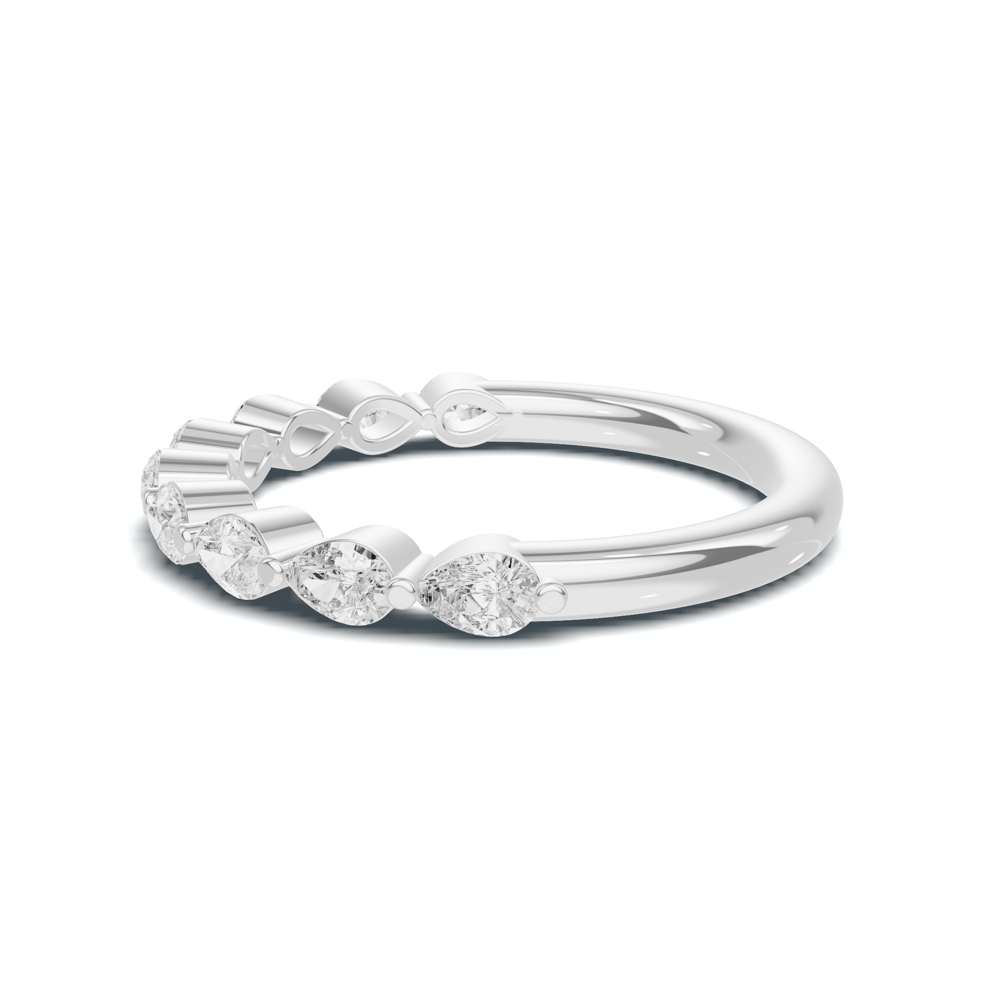Teardrop Stacking Eternity Ring