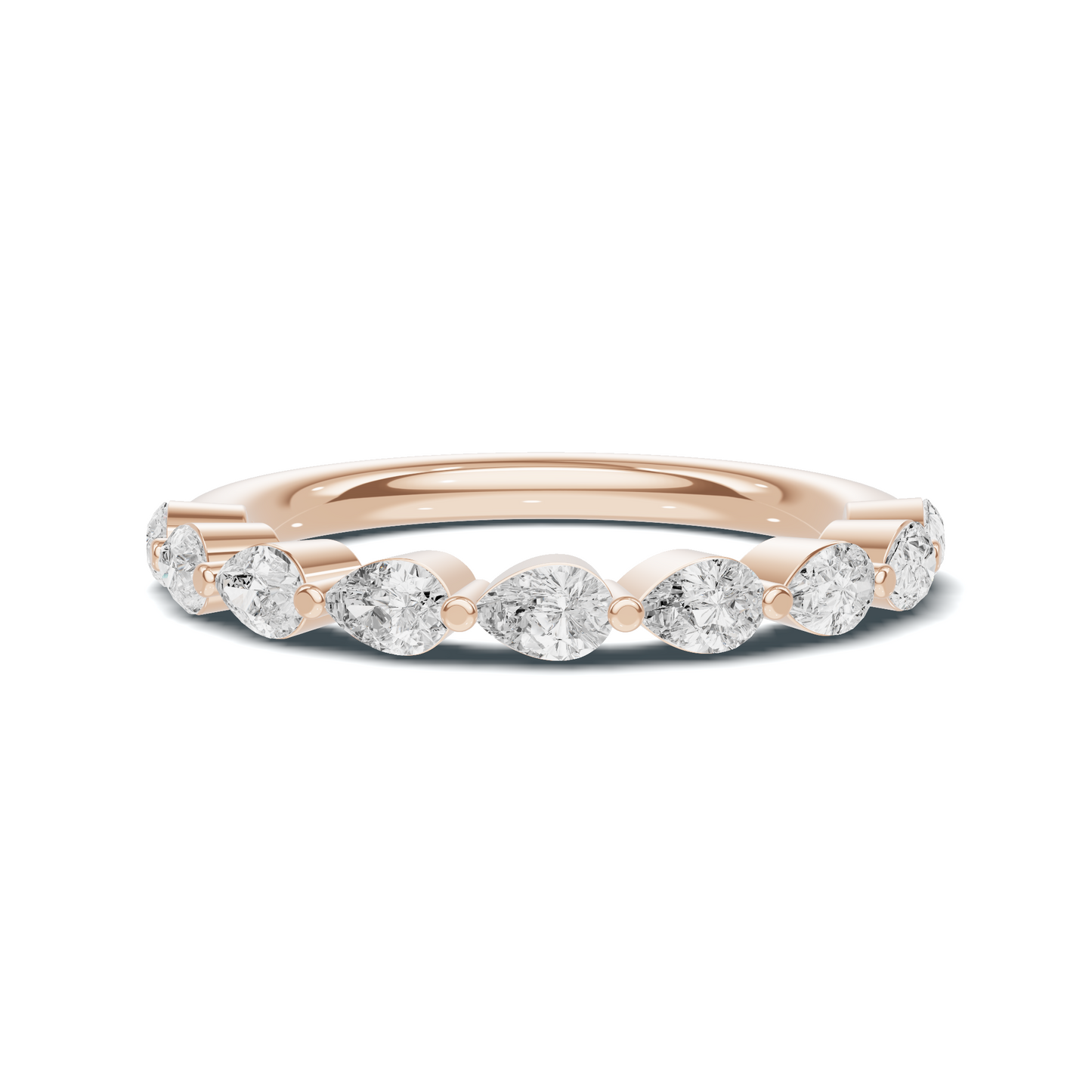 Teardrop Stacking Eternity Ring