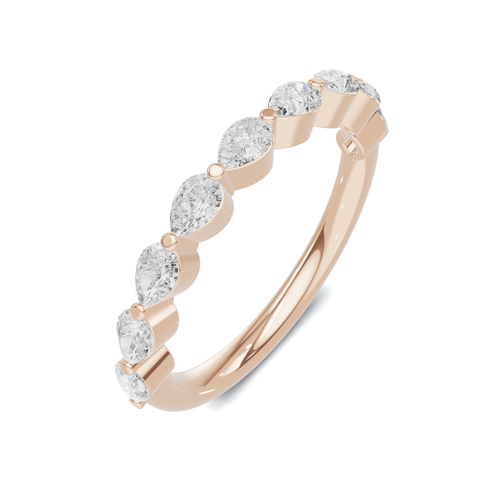 Teardrop Stacking Eternity Ring