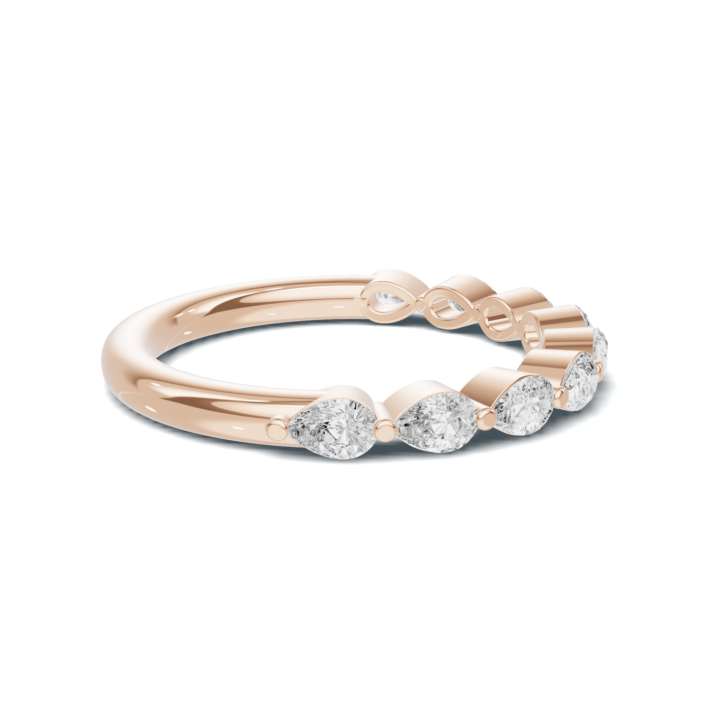 Teardrop Stacking Eternity Ring