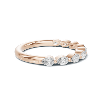 Teardrop Stacking Eternity Ring