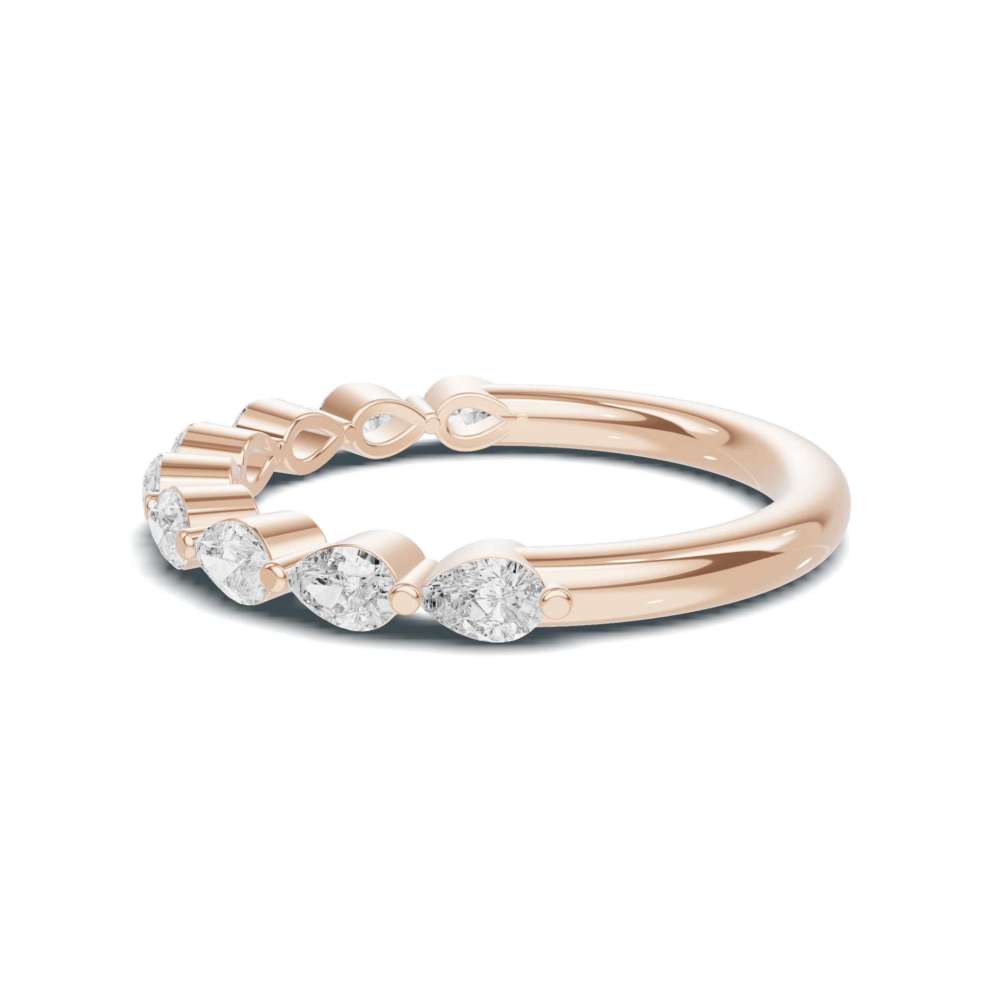 Teardrop Stacking Eternity Ring