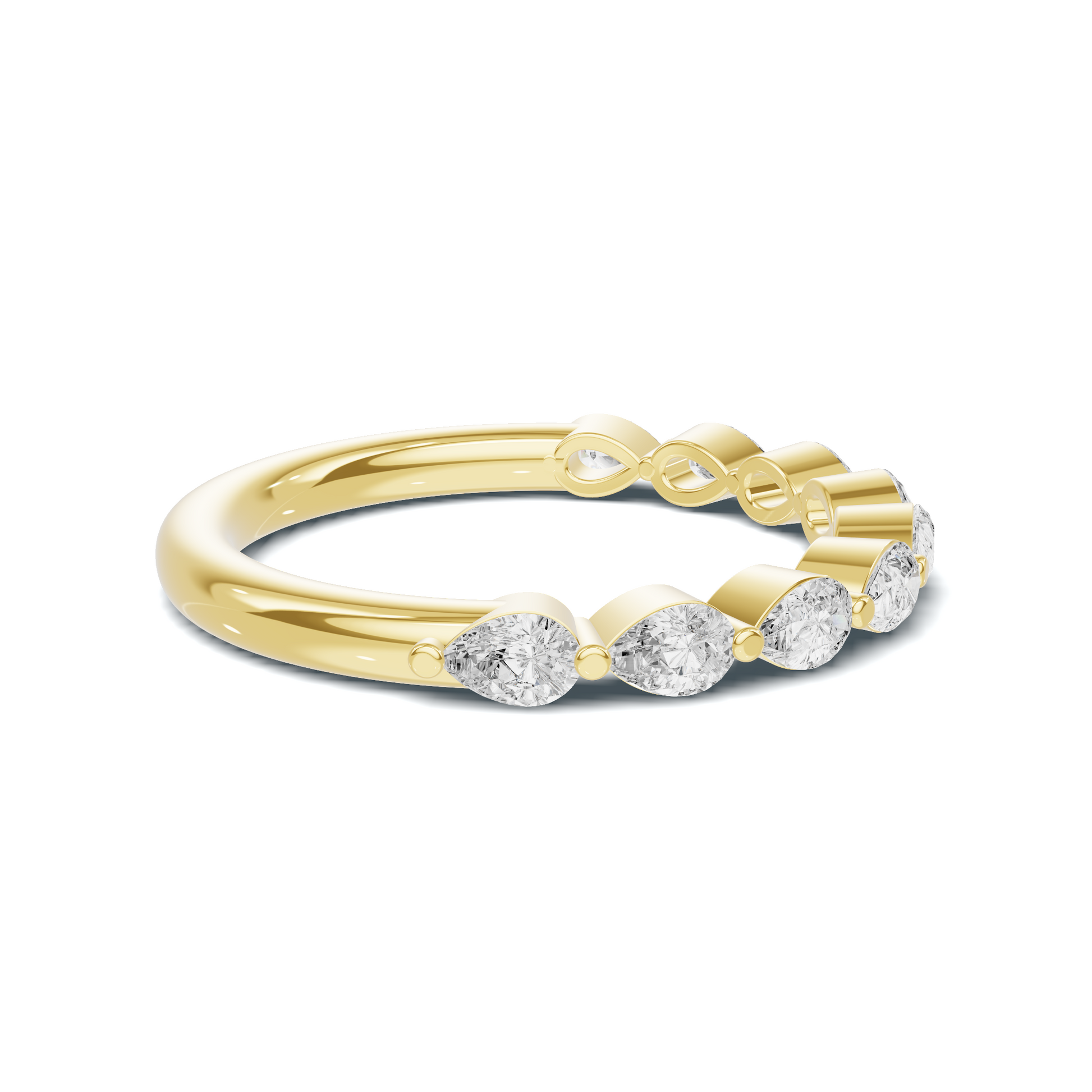 Teardrop Stacking Eternity Ring