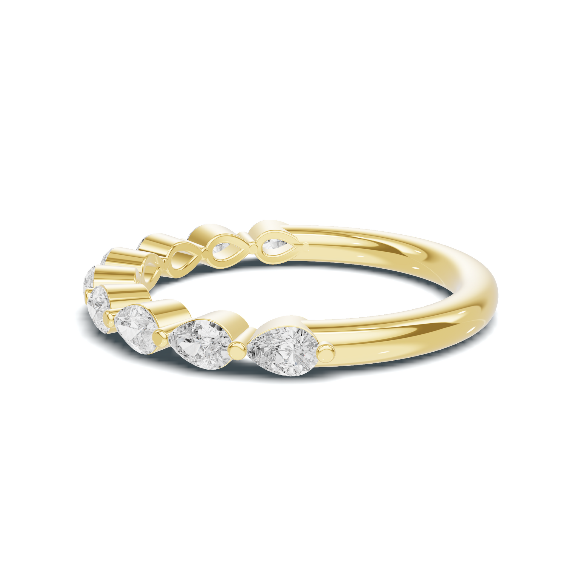 Teardrop Stacking Eternity Ring