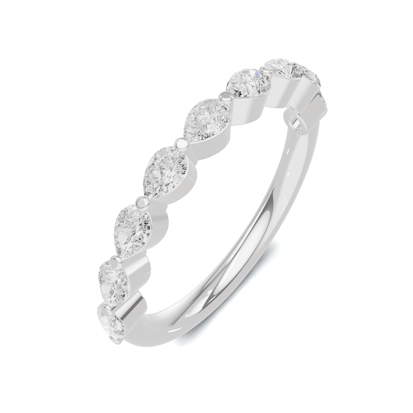 Teardrop Stacking Eternity Ring