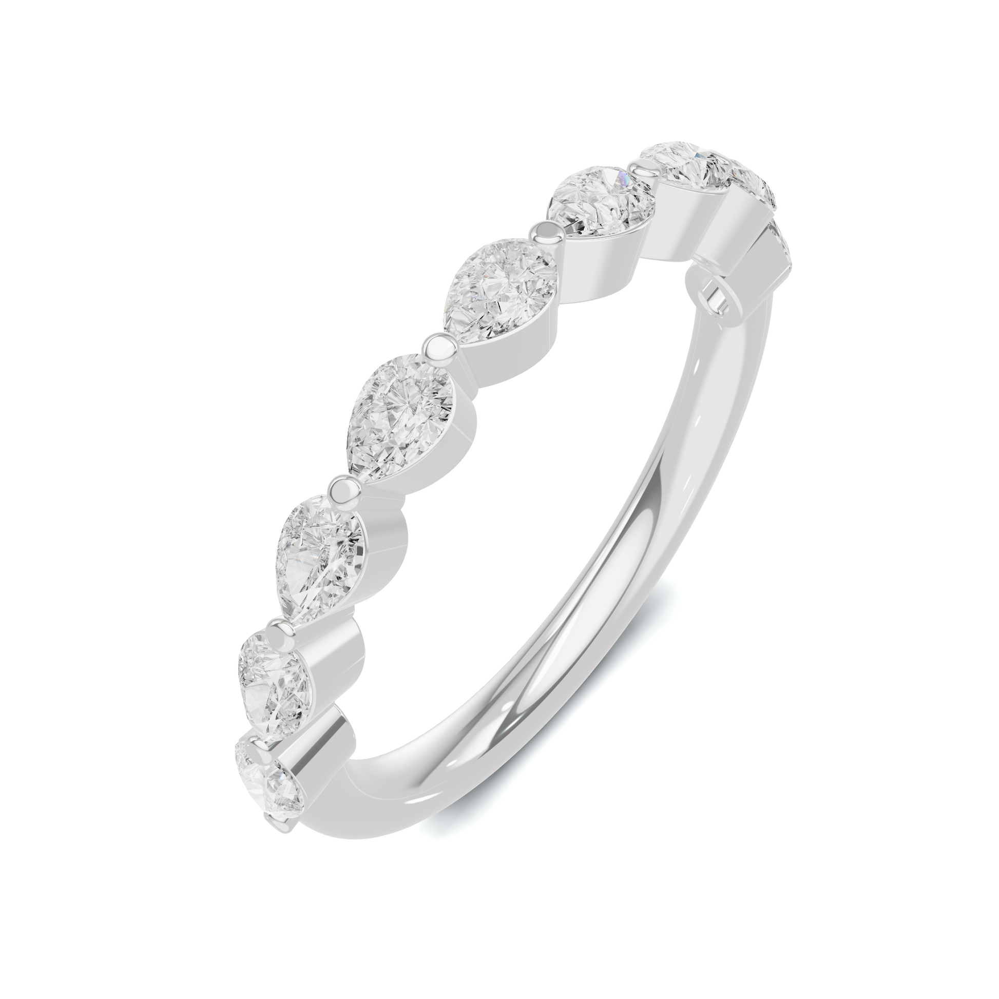 Teardrop Stacking Eternity Ring