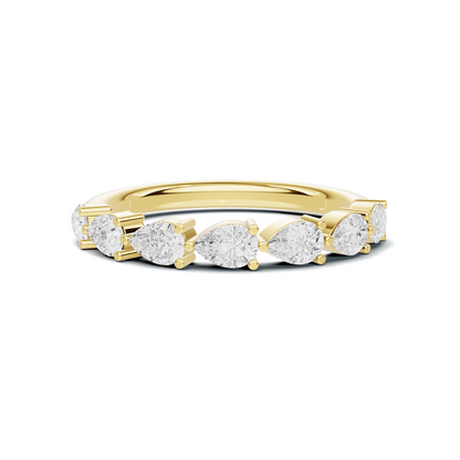 Teardrop Station Anniversary Ring