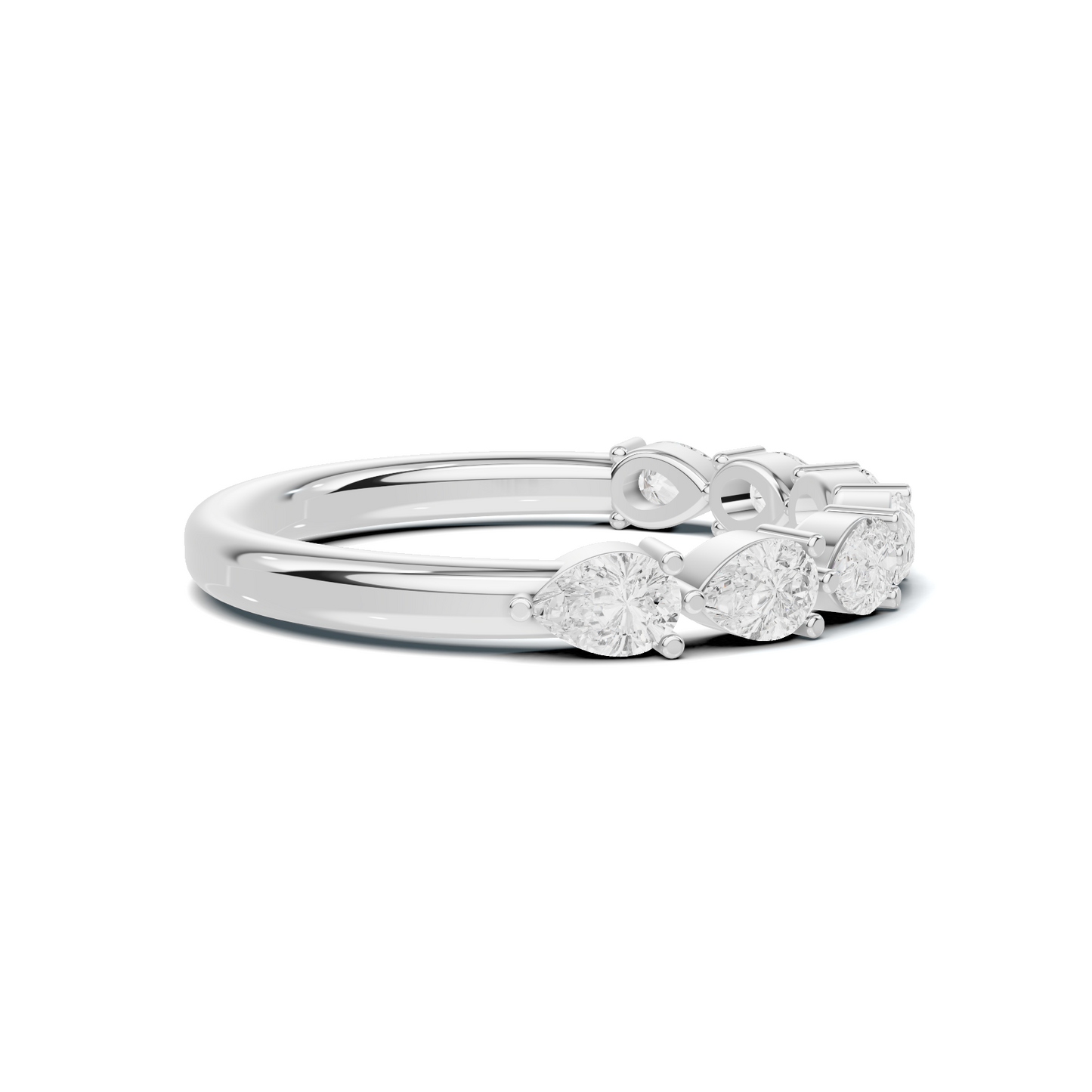 Teardrop Station Anniversary Ring