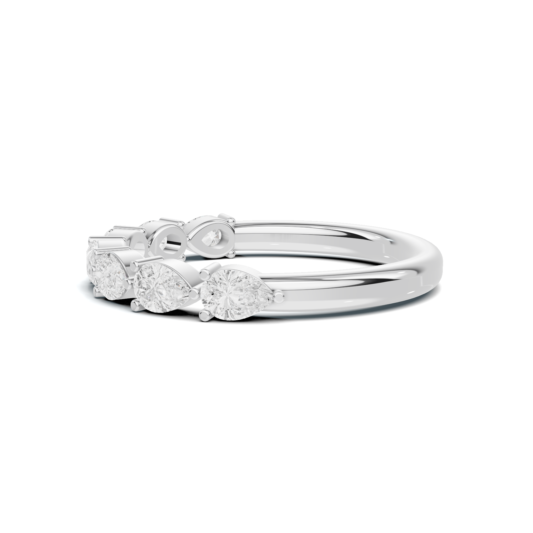 Teardrop Station Anniversary Ring