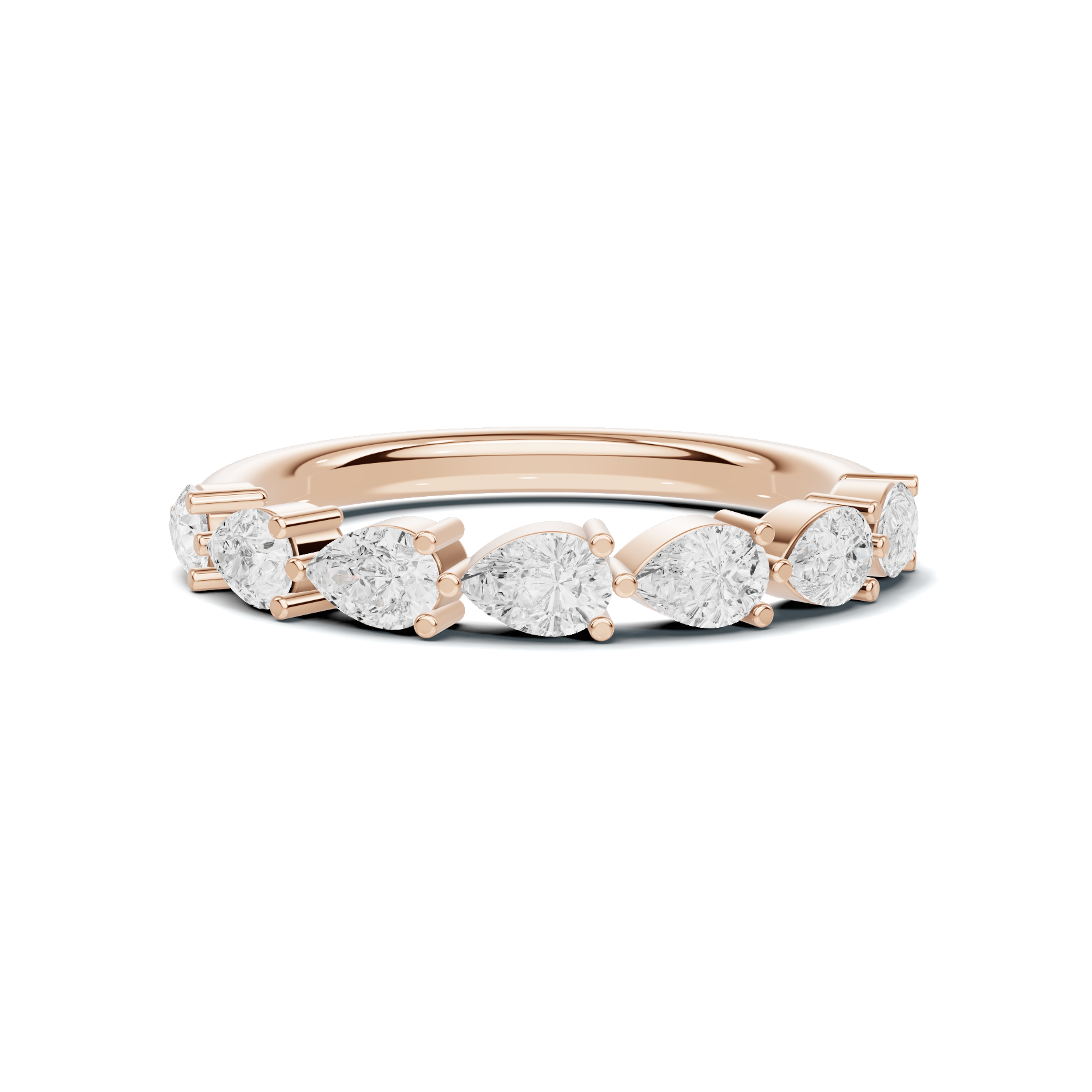 Teardrop Station Anniversary Ring