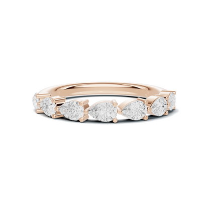 Teardrop Station Anniversary Ring