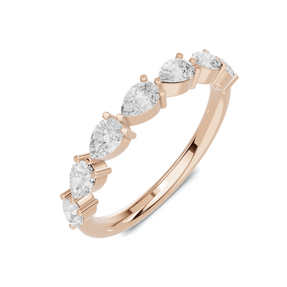 Teardrop Station Anniversary Ring