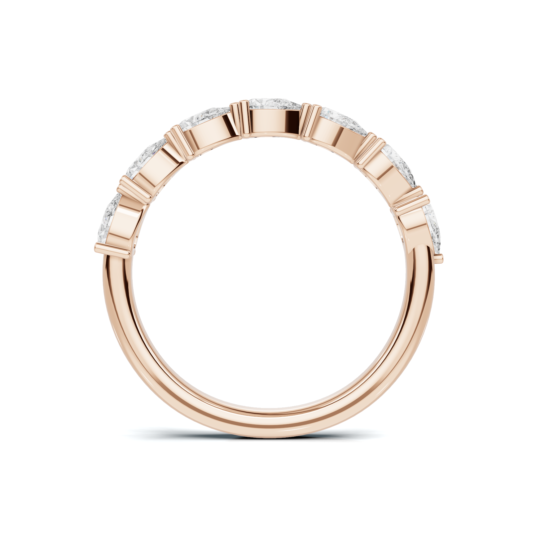 Teardrop Station Anniversary Ring