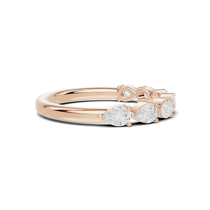 Teardrop Station Anniversary Ring