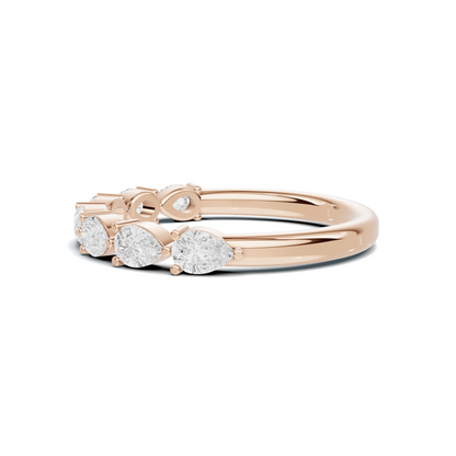 Teardrop Station Anniversary Ring