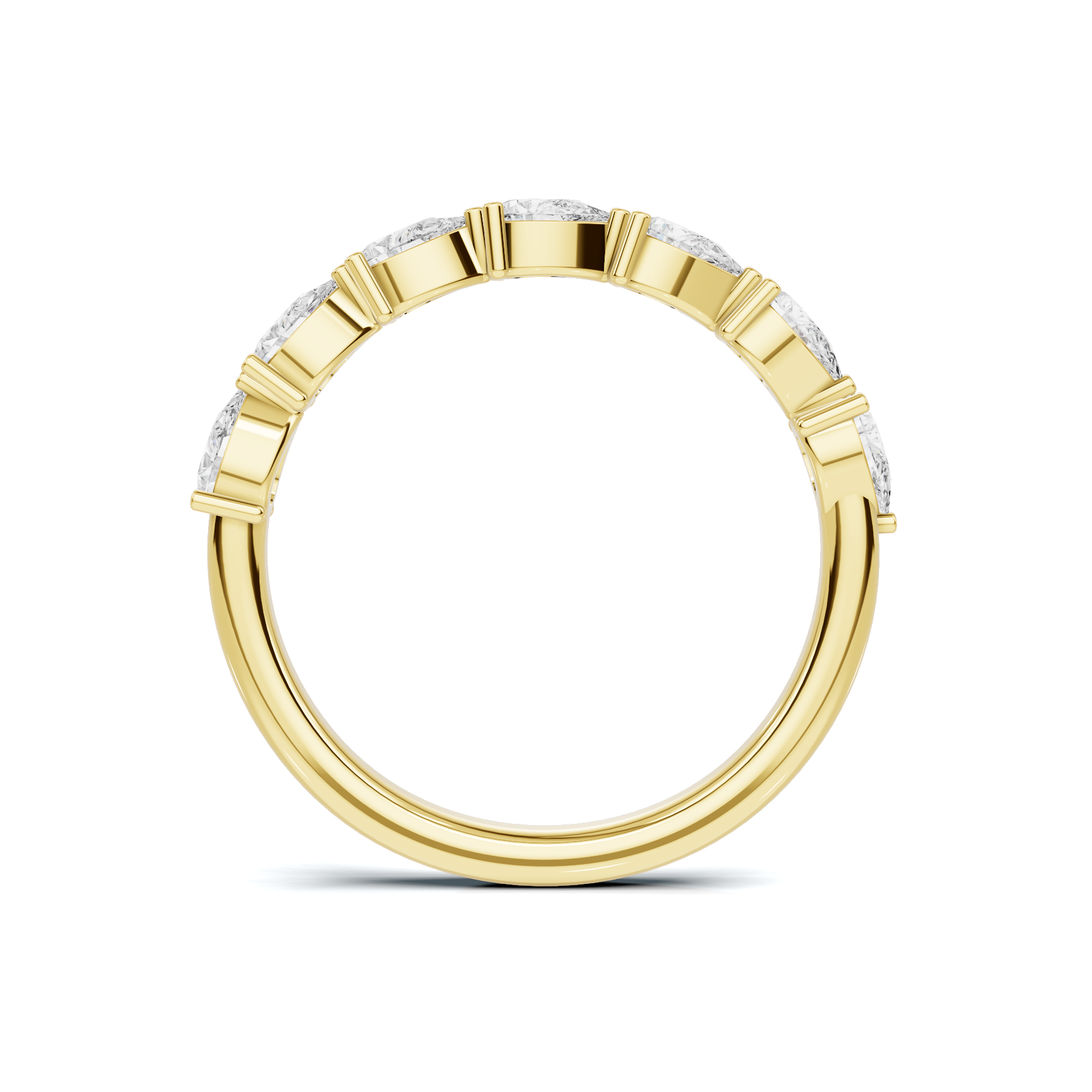 Teardrop Station Anniversary Ring