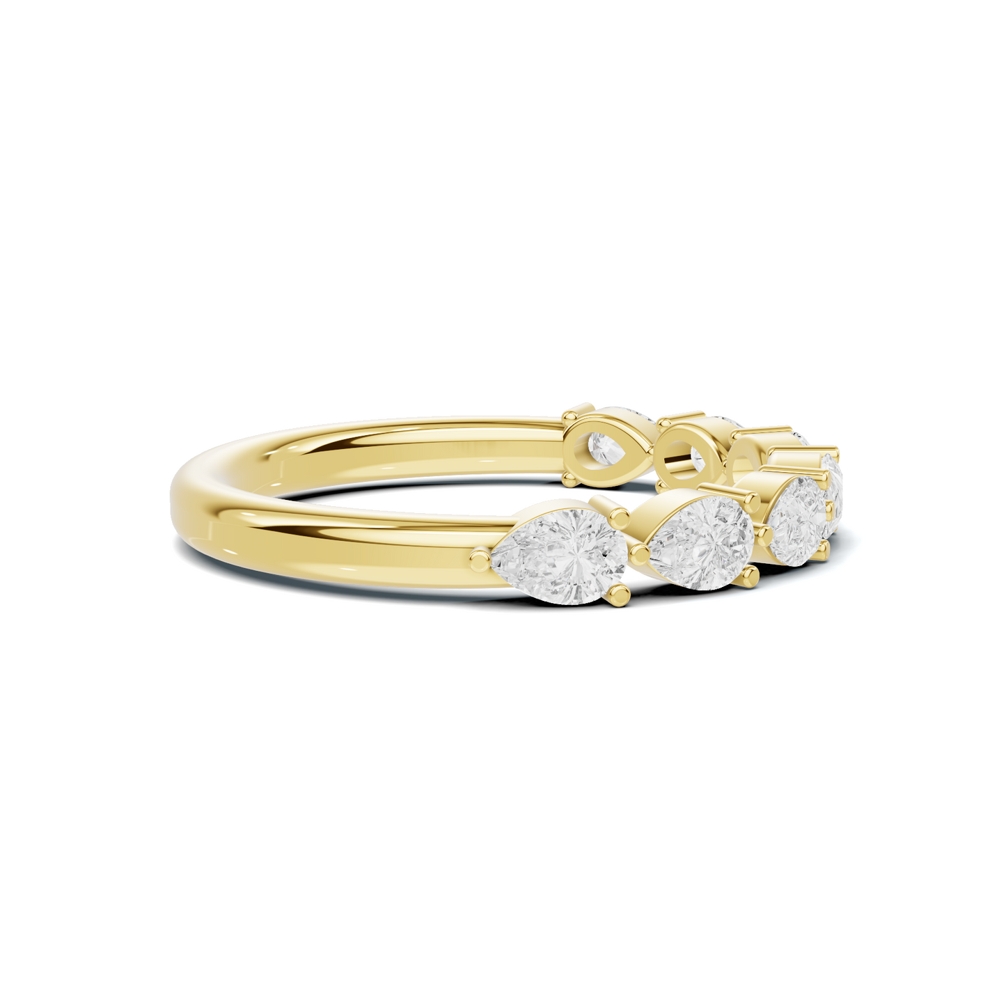 Teardrop Station Anniversary Ring
