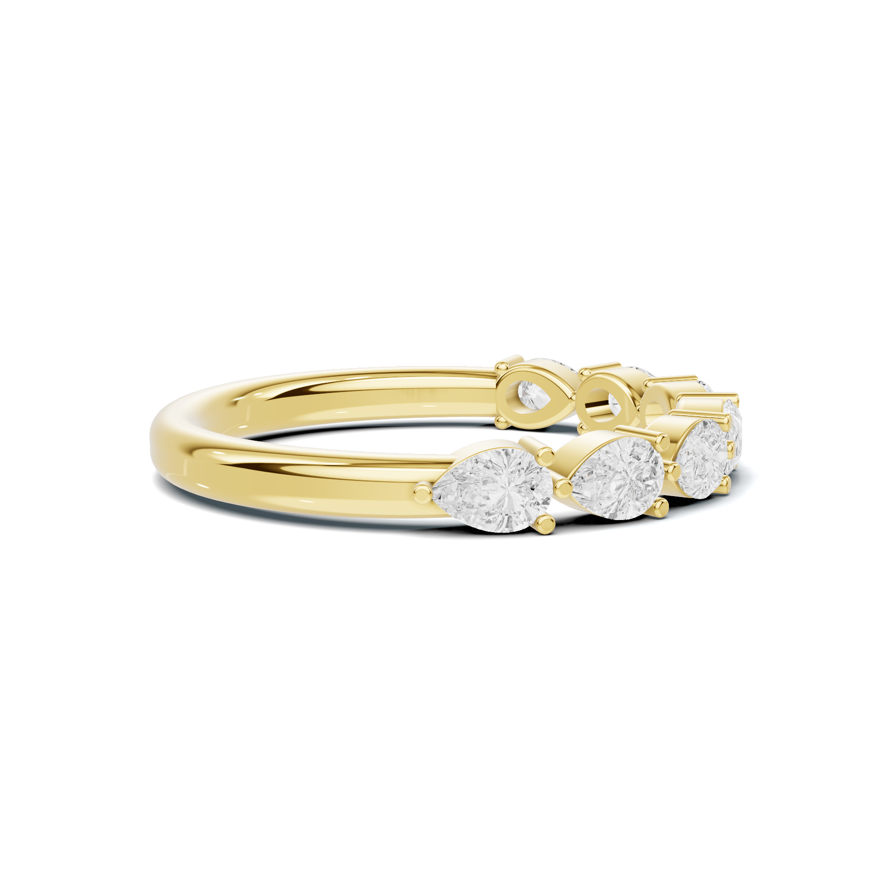 Teardrop Station Anniversary Ring
