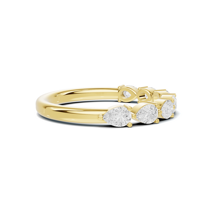 Teardrop Station Anniversary Ring