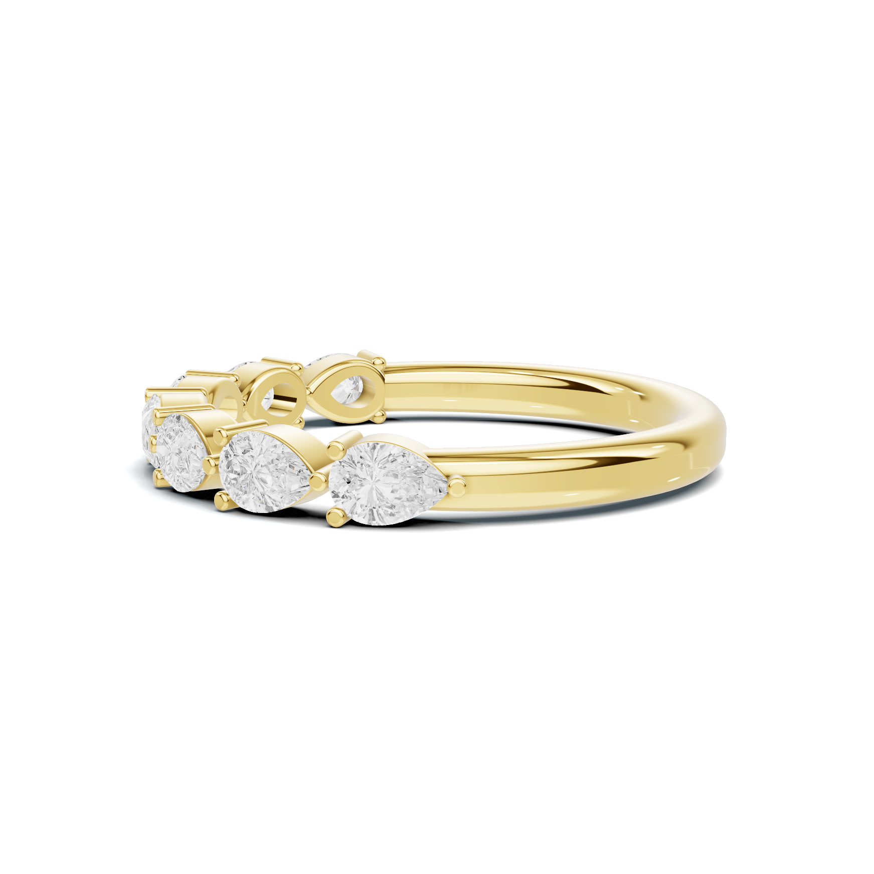 Teardrop Station Anniversary Ring