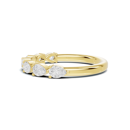 Teardrop Station Anniversary Ring