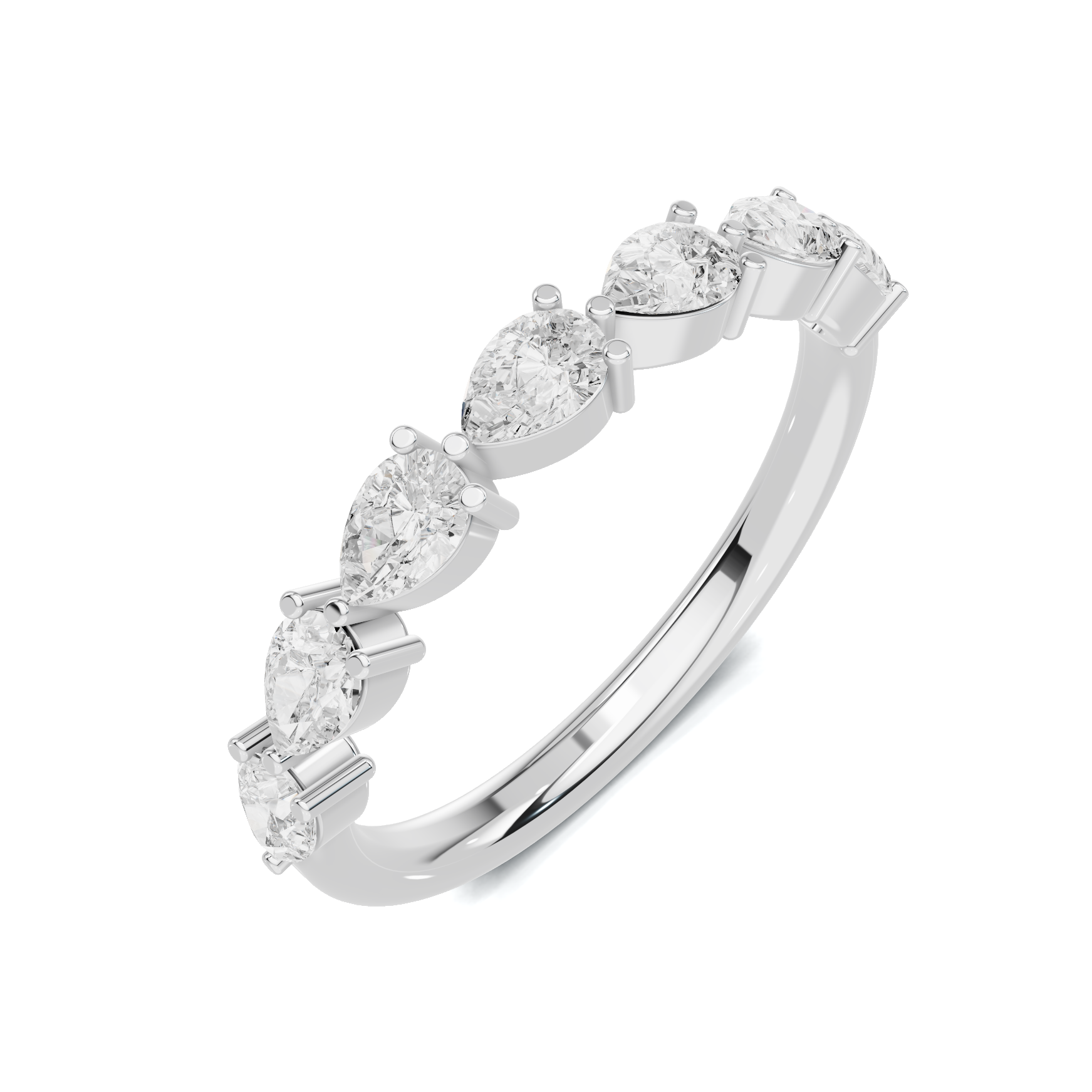 Teardrop Station Anniversary Ring