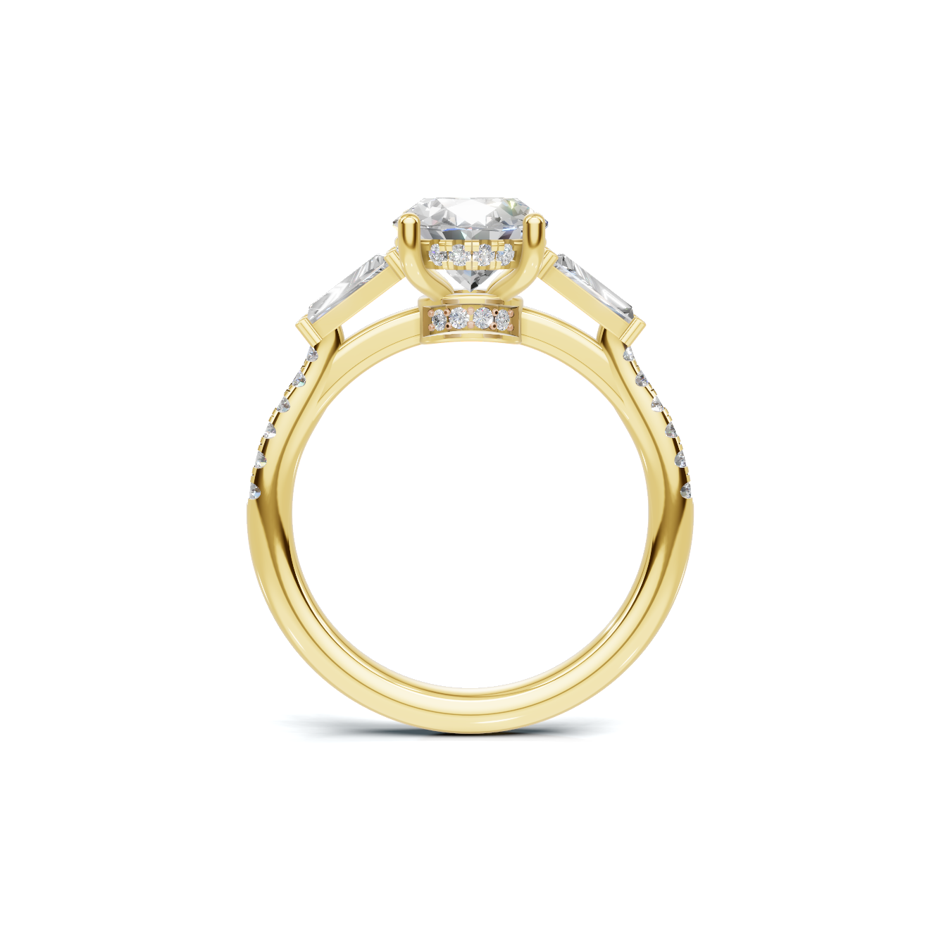Three Stone Accent Ring