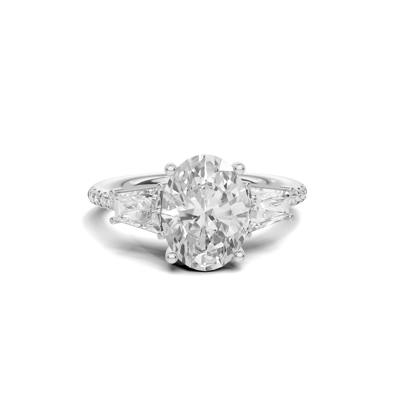 Three Stone Accent Ring