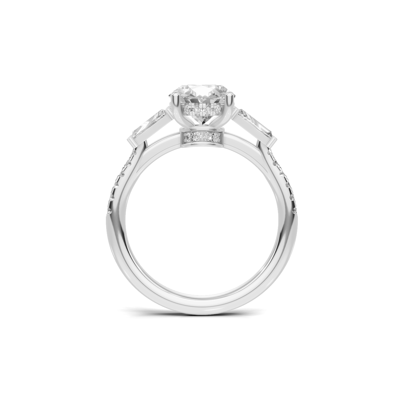 Three Stone Accent Ring