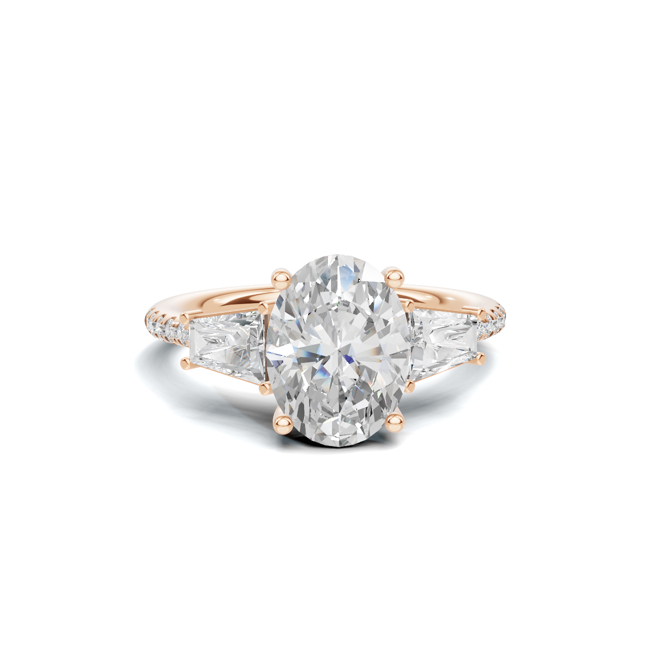 Three Stone Accent Ring