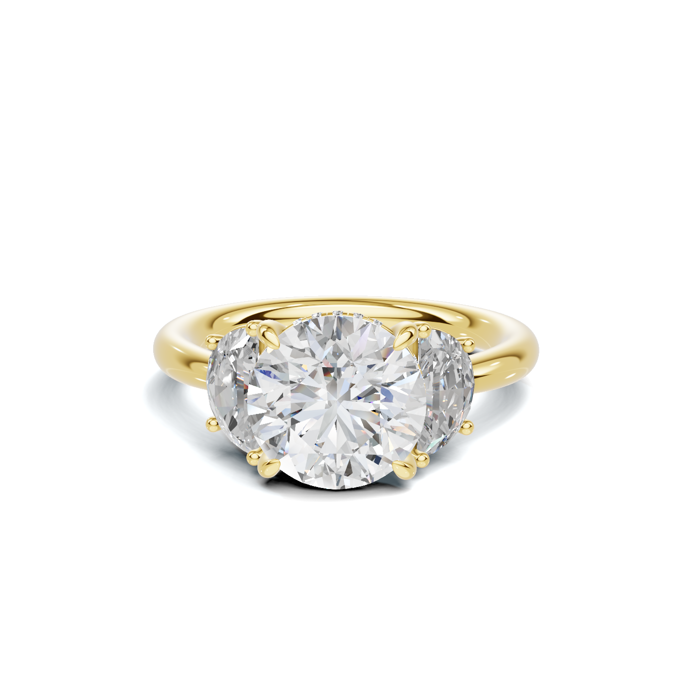 Three Stone Accented Ring