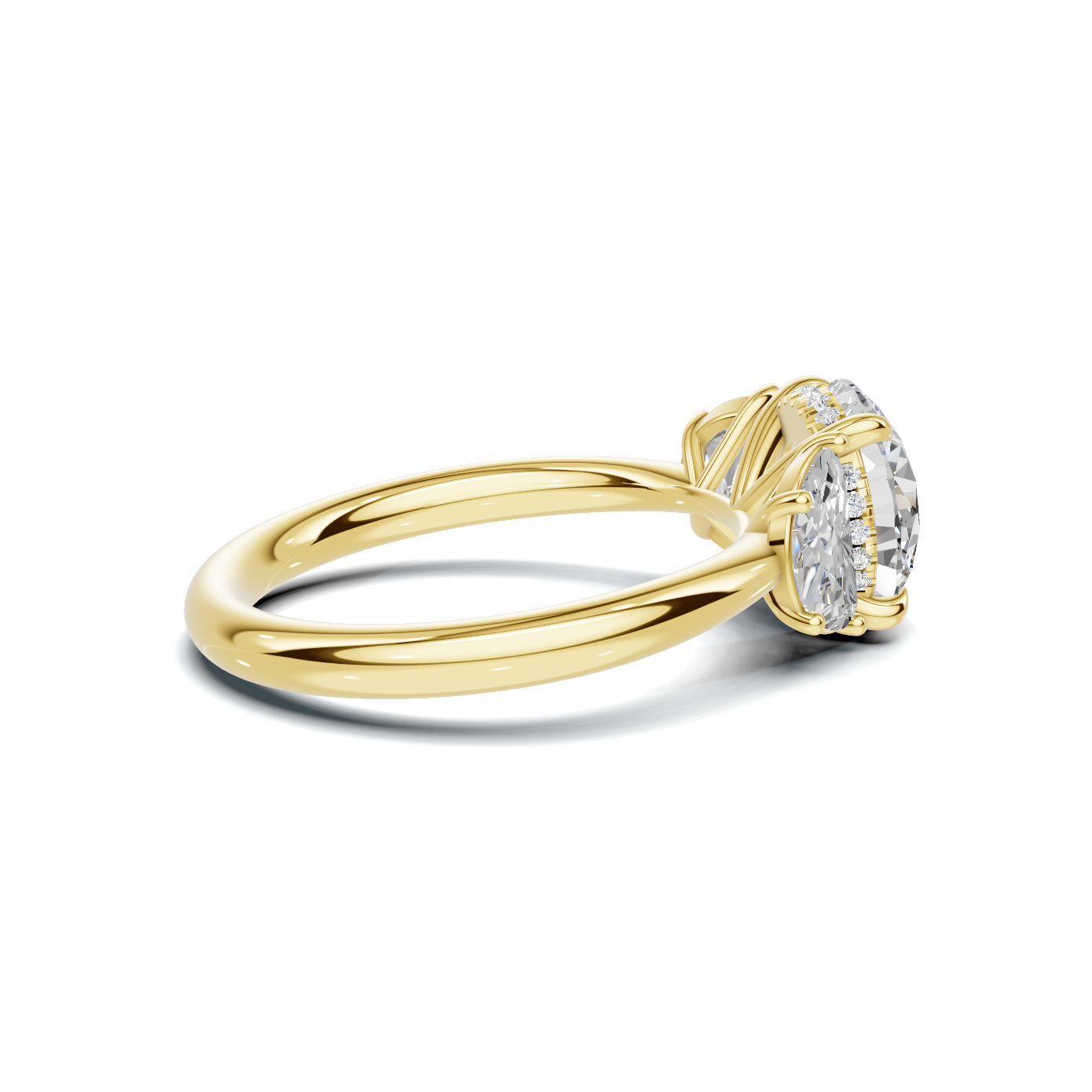 Three Stone Accented Ring