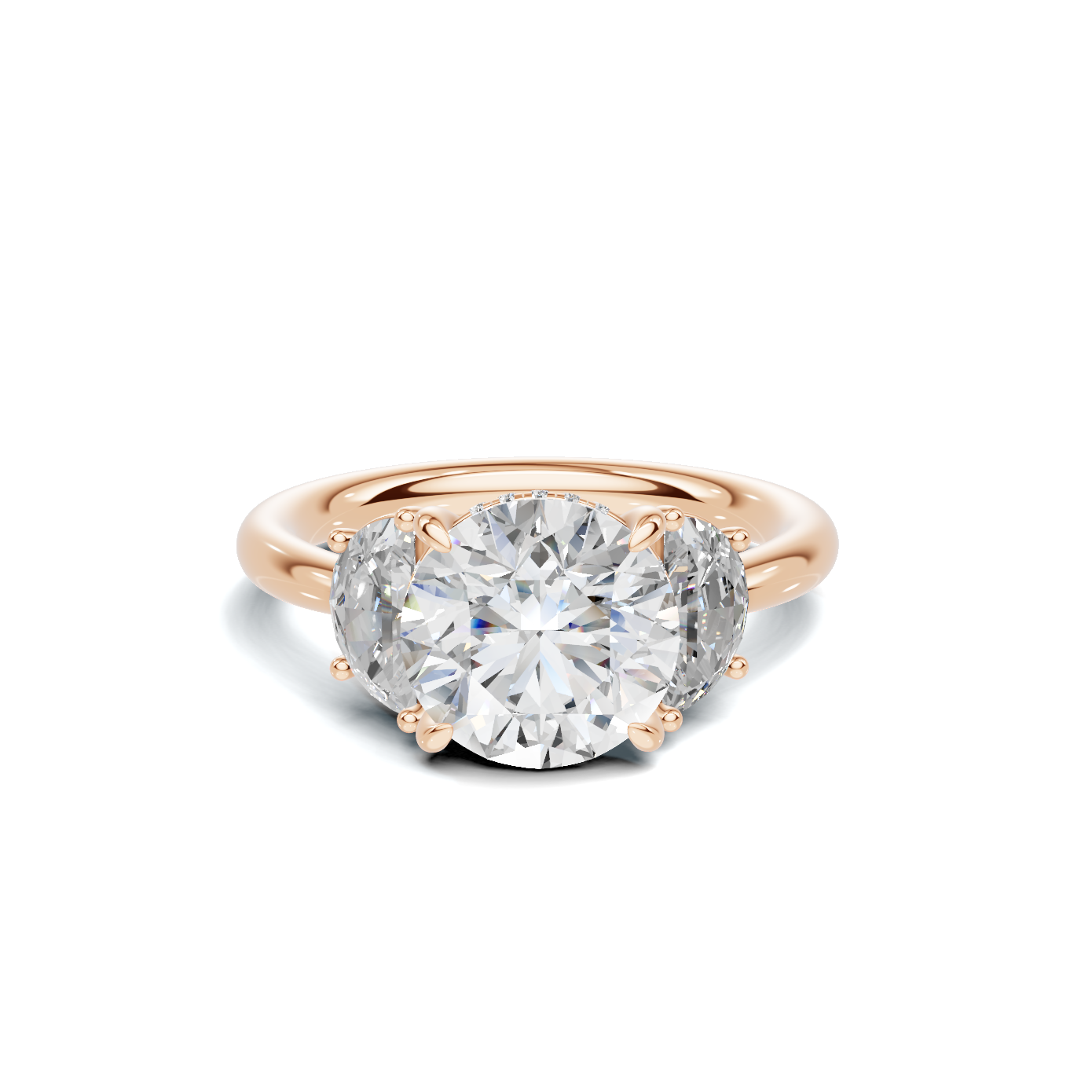 Three Stone Accented Ring