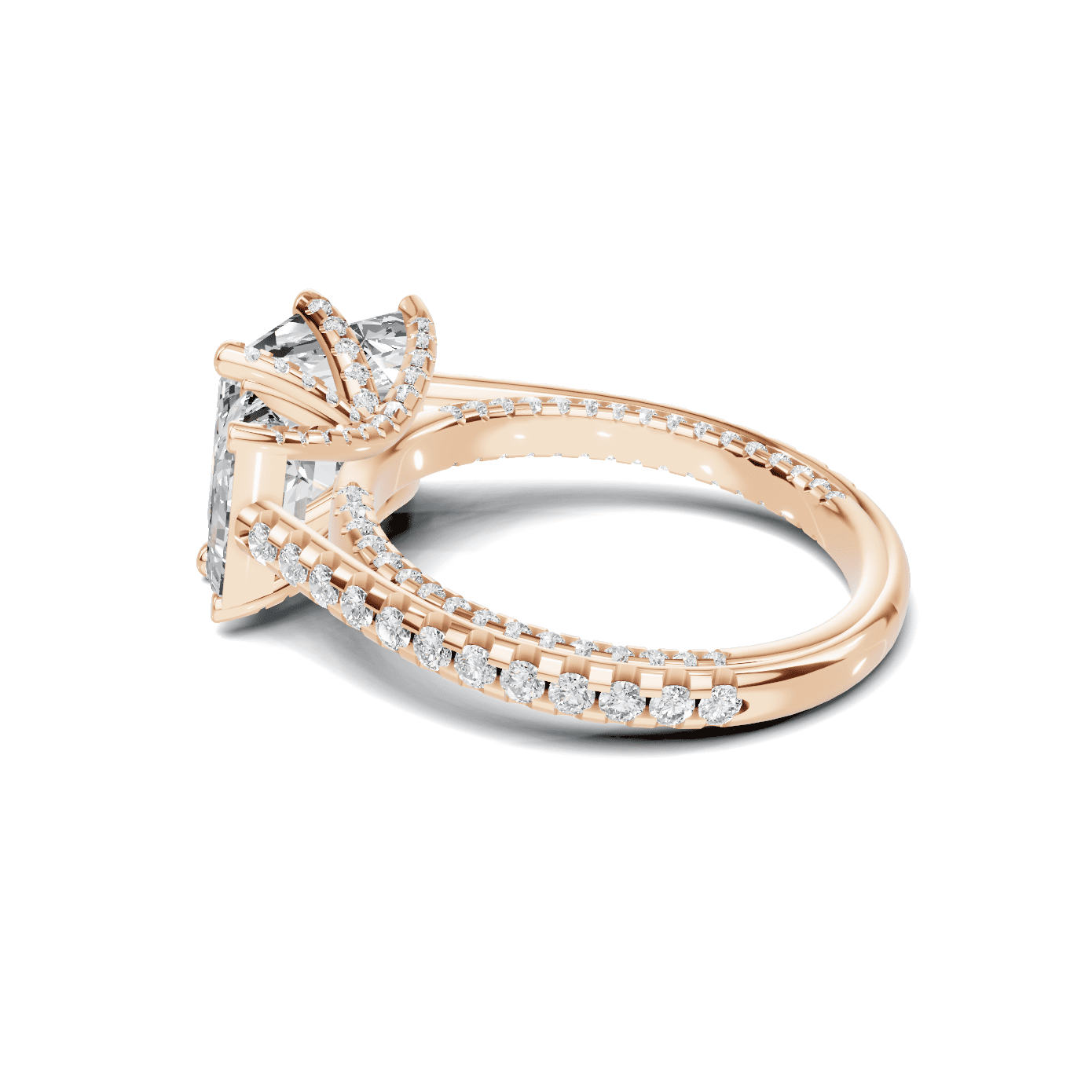 Three Stone Botanical Ring
