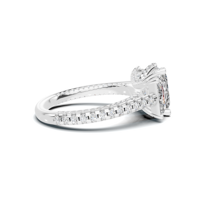 Three Stone Botanical Ring