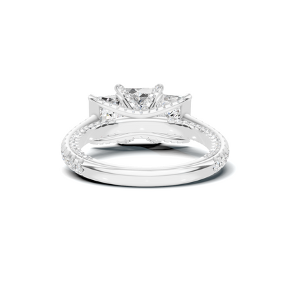 Three Stone Botanical Ring