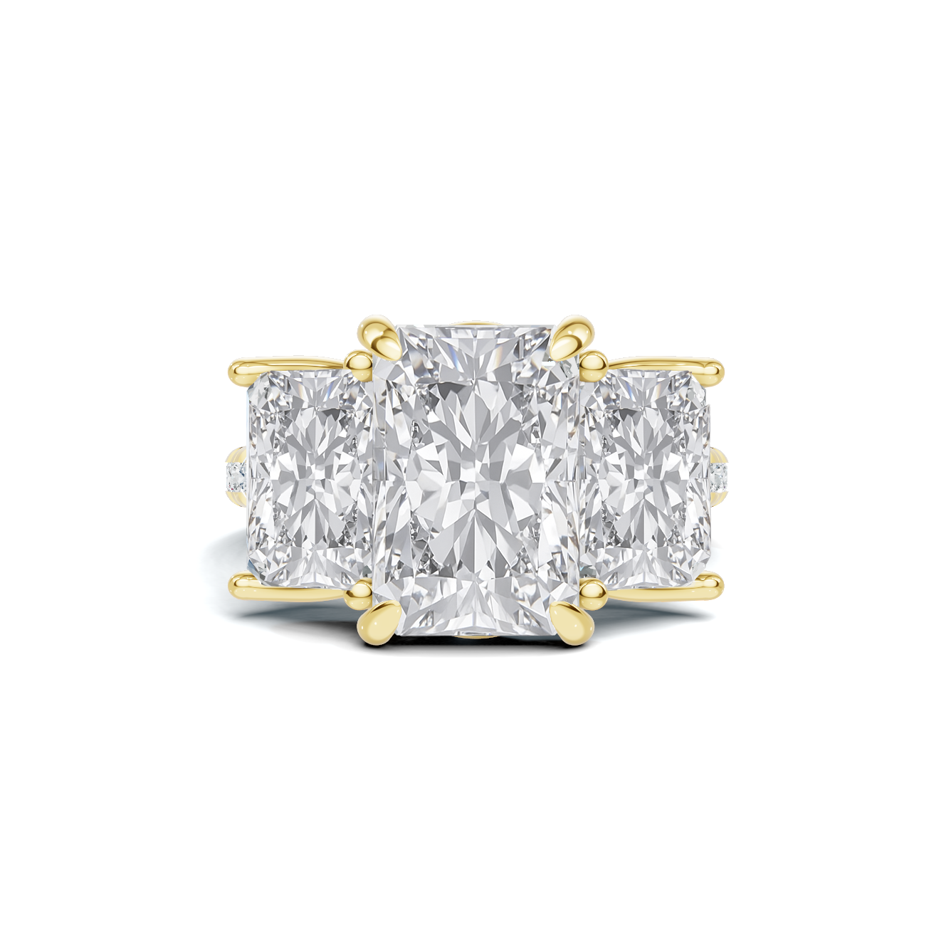 Three Stone Gallery Ring