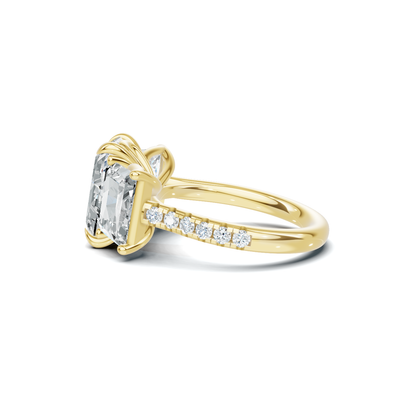 Three Stone Gallery Ring