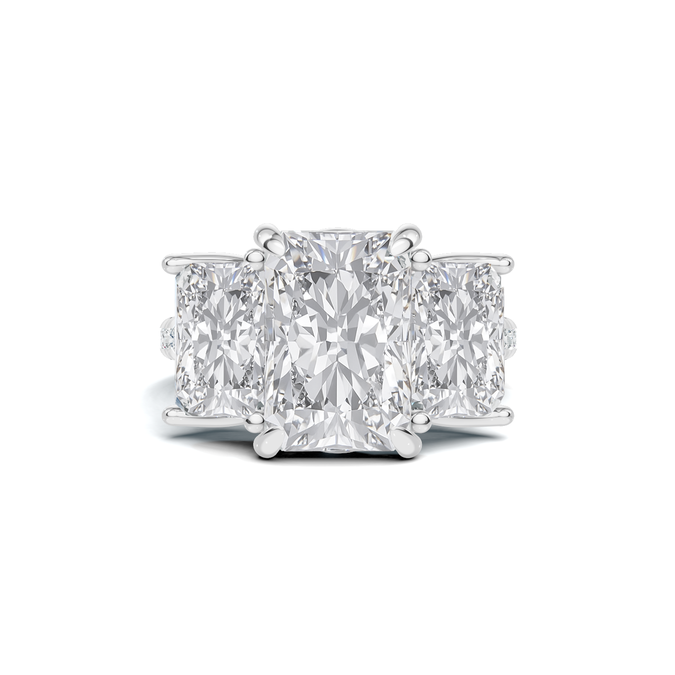 Three Stone Gallery Ring