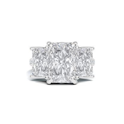 Three Stone Gallery Ring