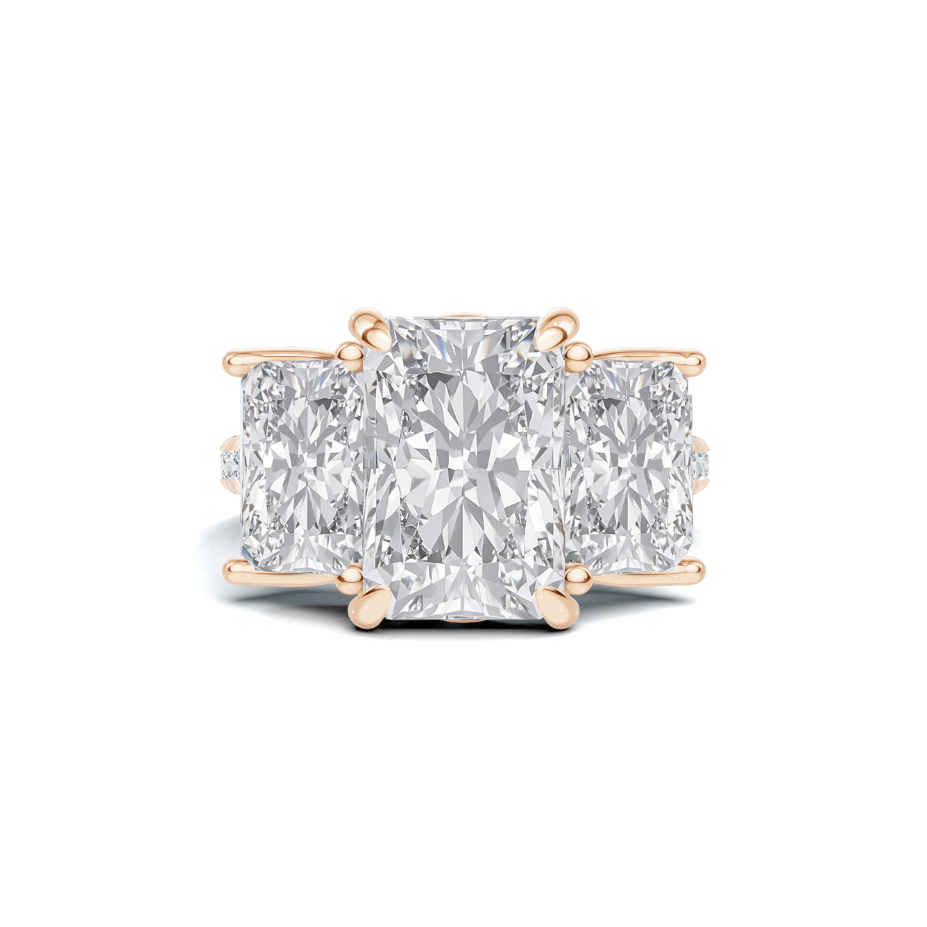 Three Stone Gallery Ring