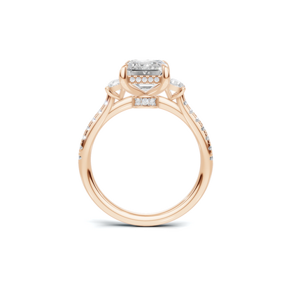 Three Stone Side Ring