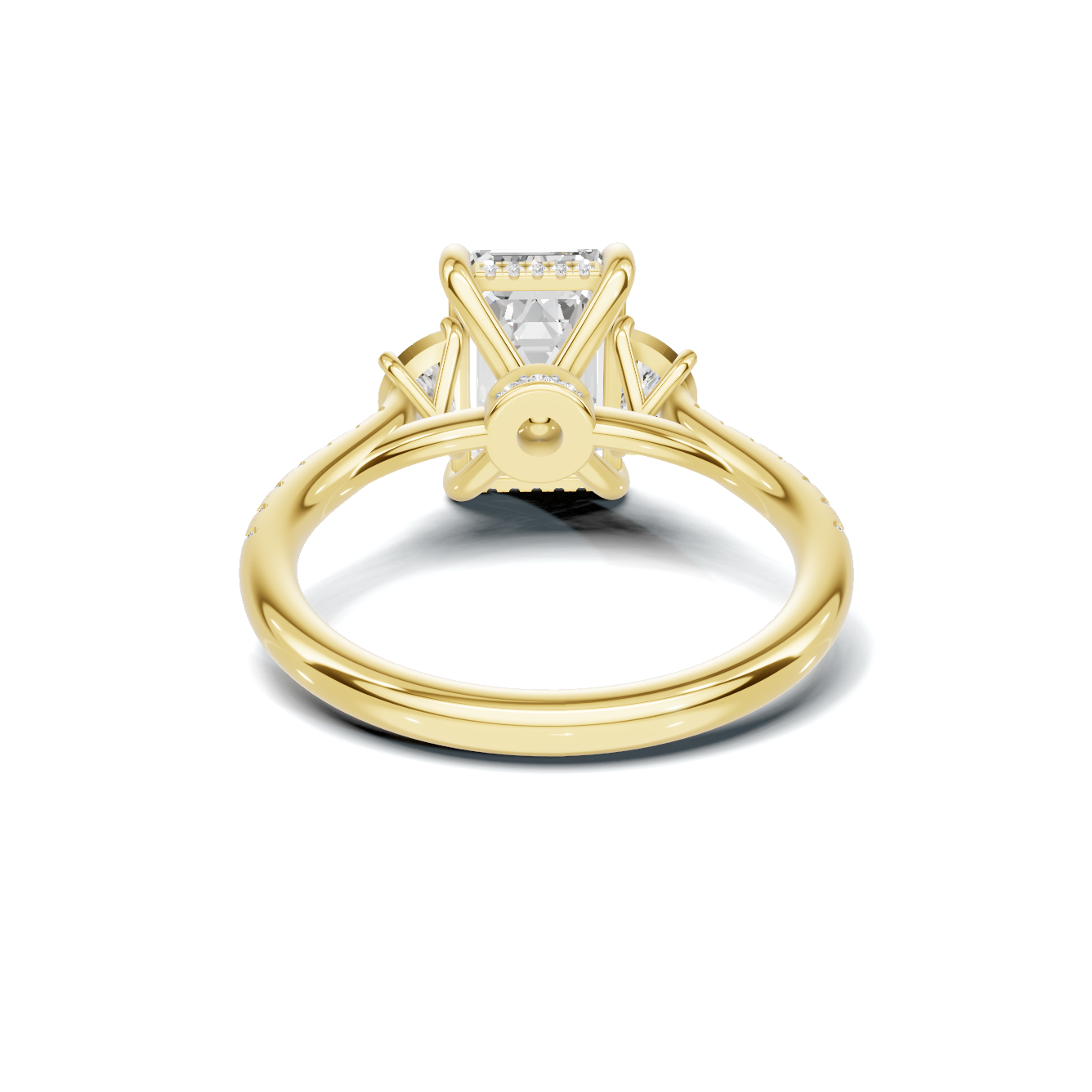 Three Stone Side Ring