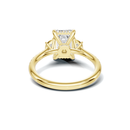 Three Stone Side Ring