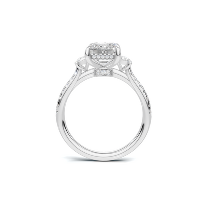 Three Stone Side Ring