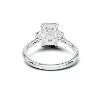 Three Stone Side Ring