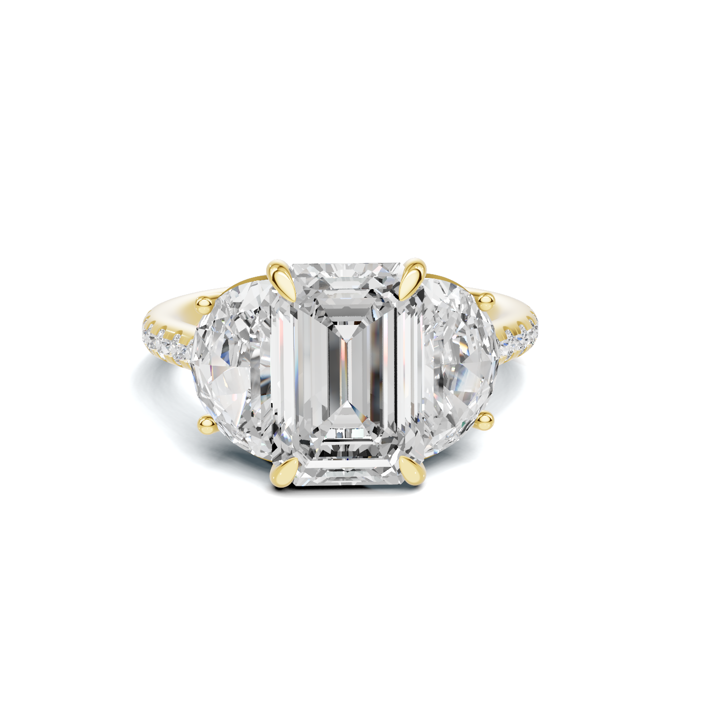 Three Stone Statement Ring
