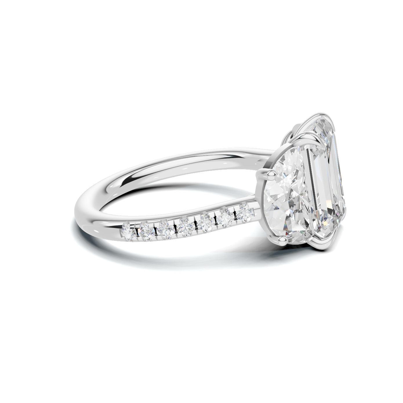 Three Stone Statement Ring