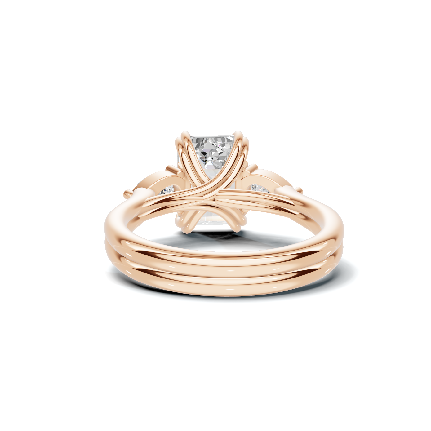 Three Stone Teardrop Ring